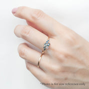 Stardust Cluster Ring, Seven Stones (Pick your own gems)