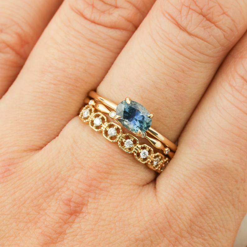 Milgrain Square Ring