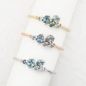 Stardust Cluster Ring, Five Stones