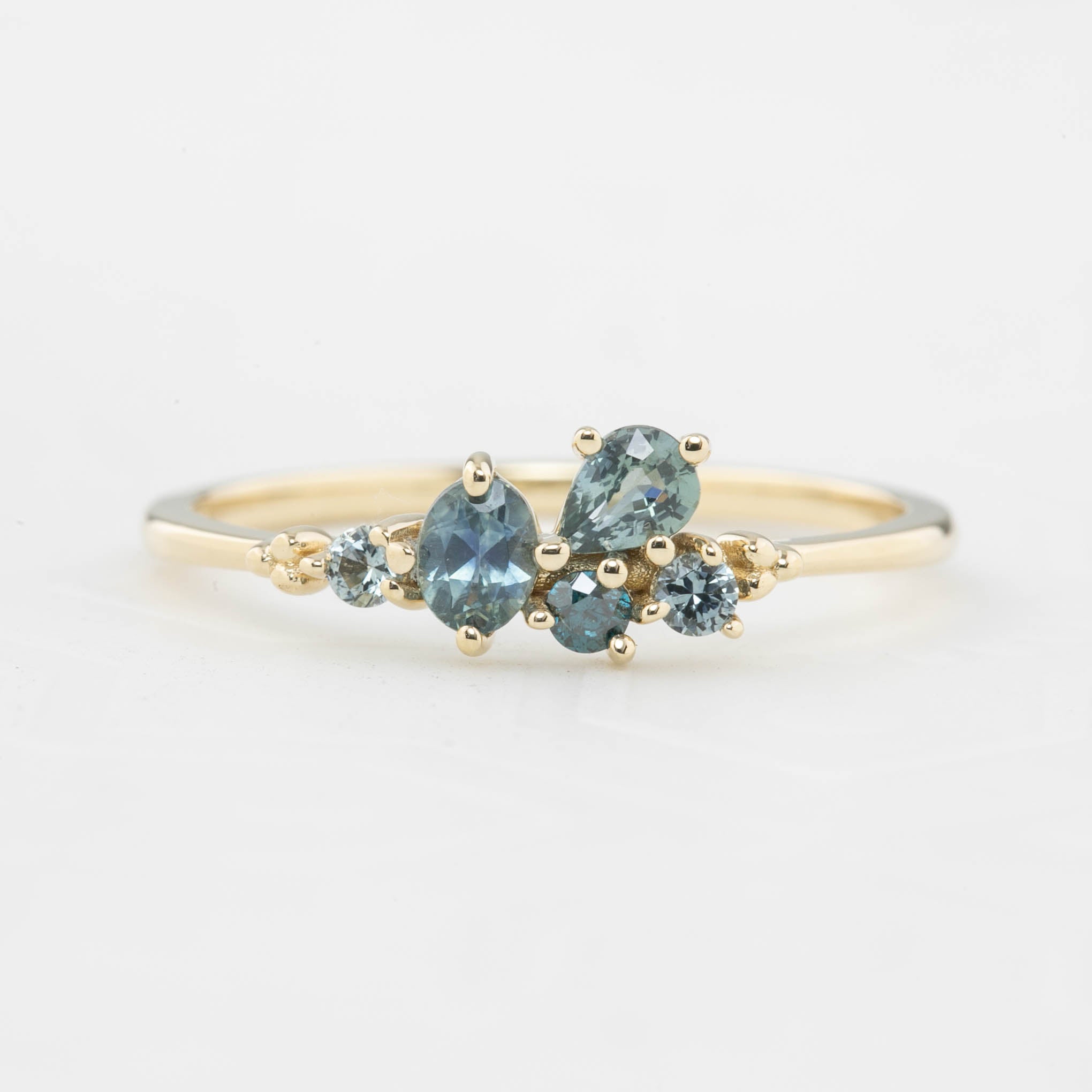 Stardust Cluster Ring, Five Stones