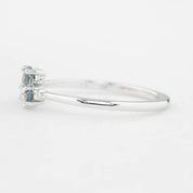 Stardust Cluster Ring, Five Stones with Diamond