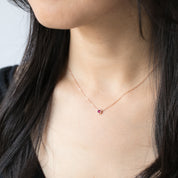 ミルグレイン ヘキサゴン ネックレス(ラウンド3~4mm)
