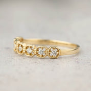 Milgrain Square Ring