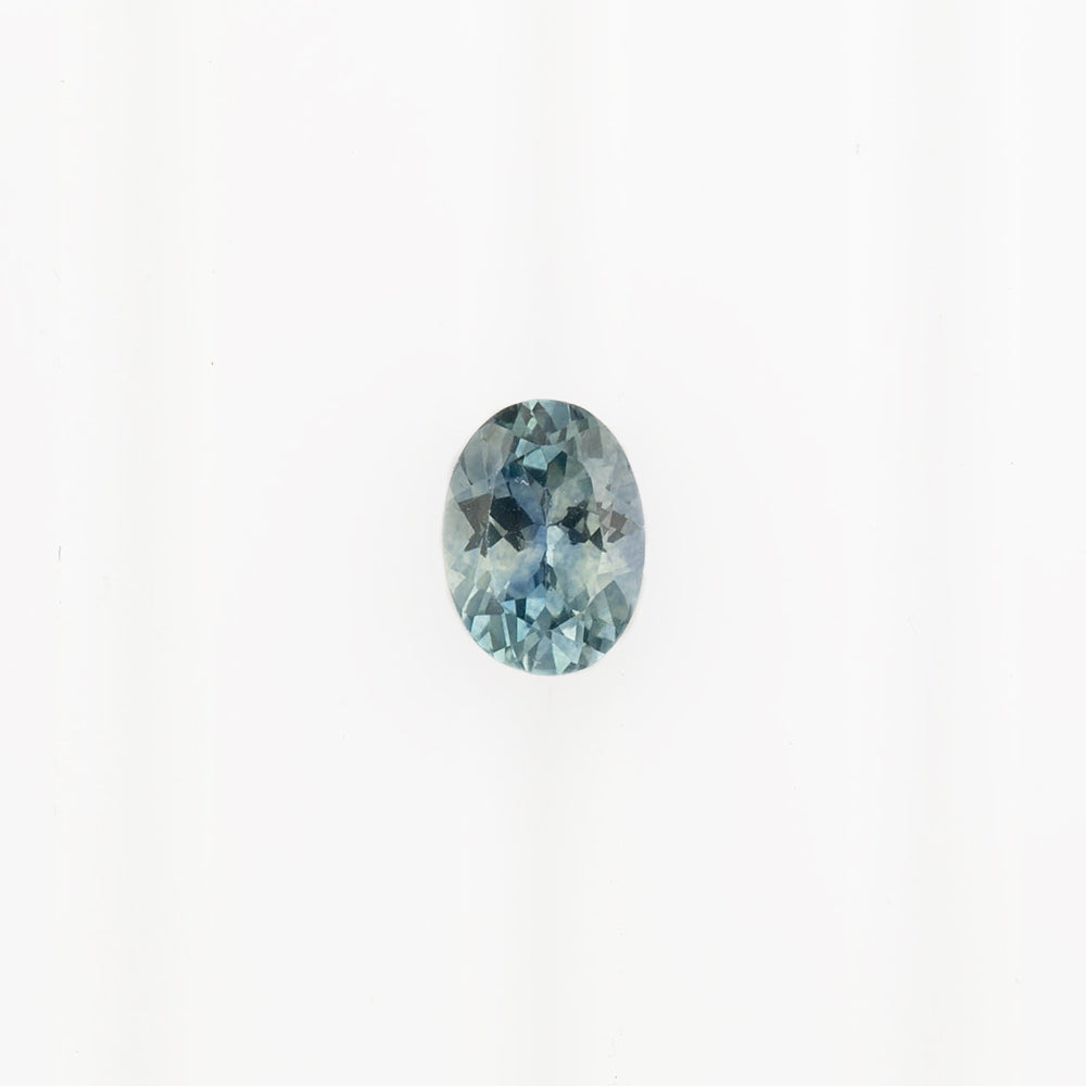 0.90ct Oval Cut Light Teal Blue Green Montana Sapphire