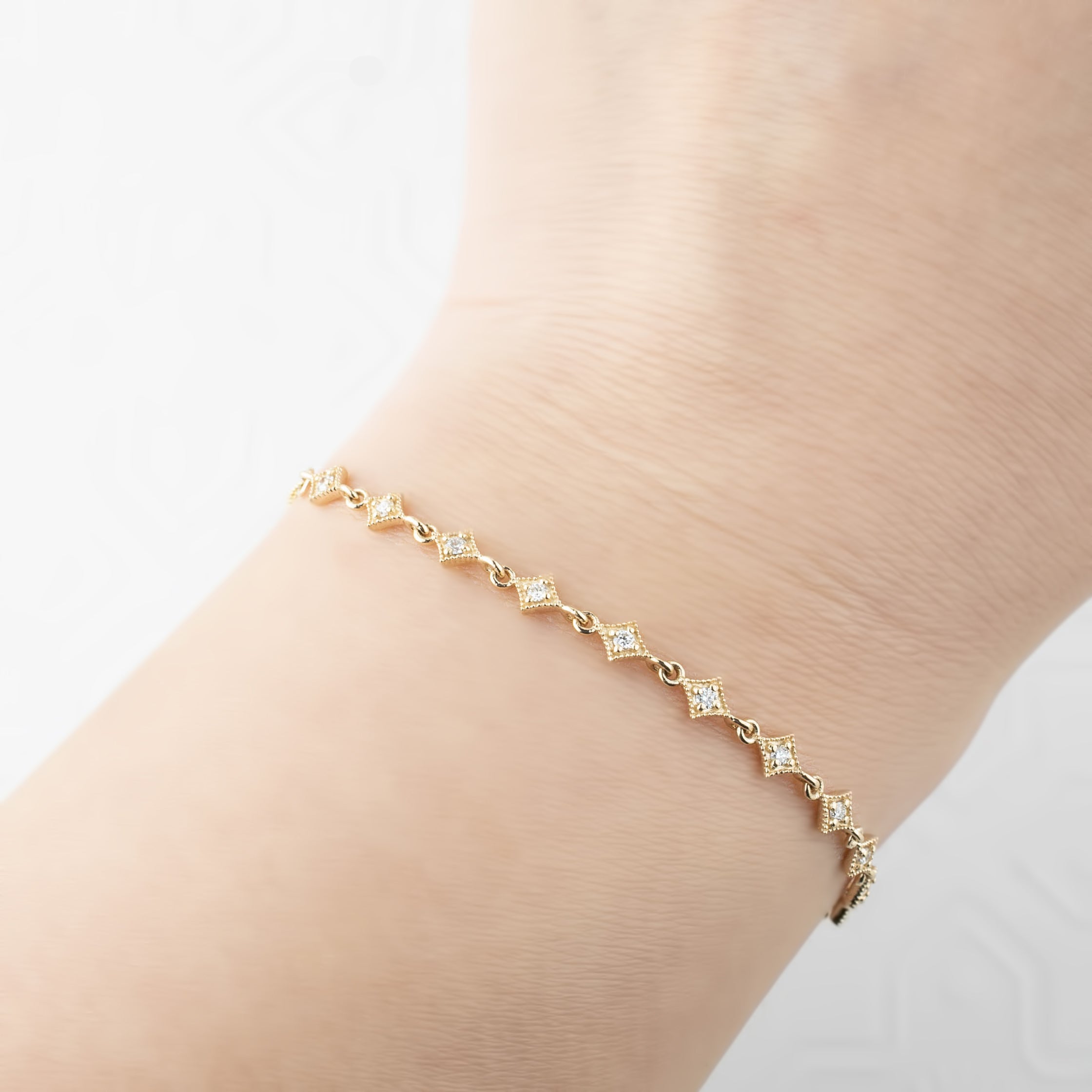 Star Diamond Tennis Bracelet