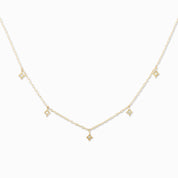 Star Diamond Station Necklace