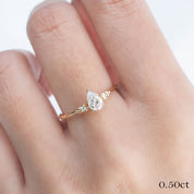 Estel Pear-Cut Diamond Ring