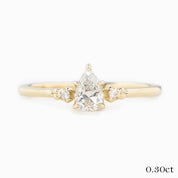 Estel Pear-Cut Diamond Ring