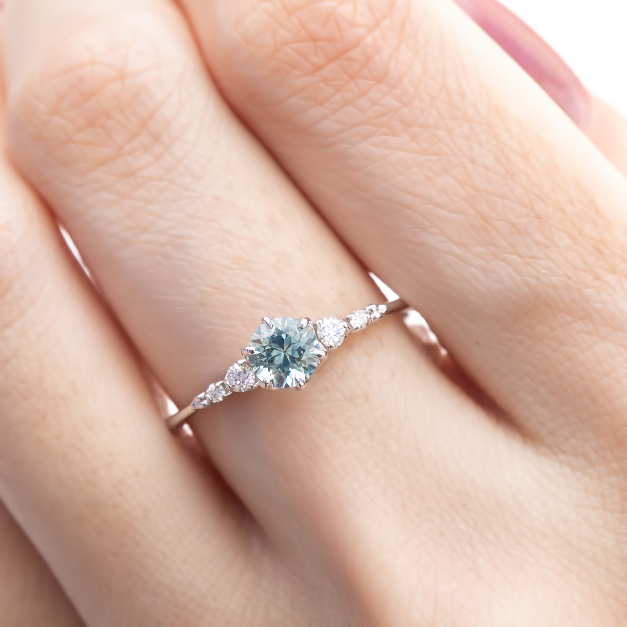 Estel Fleur Ring, 0.60ct Montana Sapphire