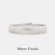 ハーフラウンド ストレート リング Half-Round Straight Band