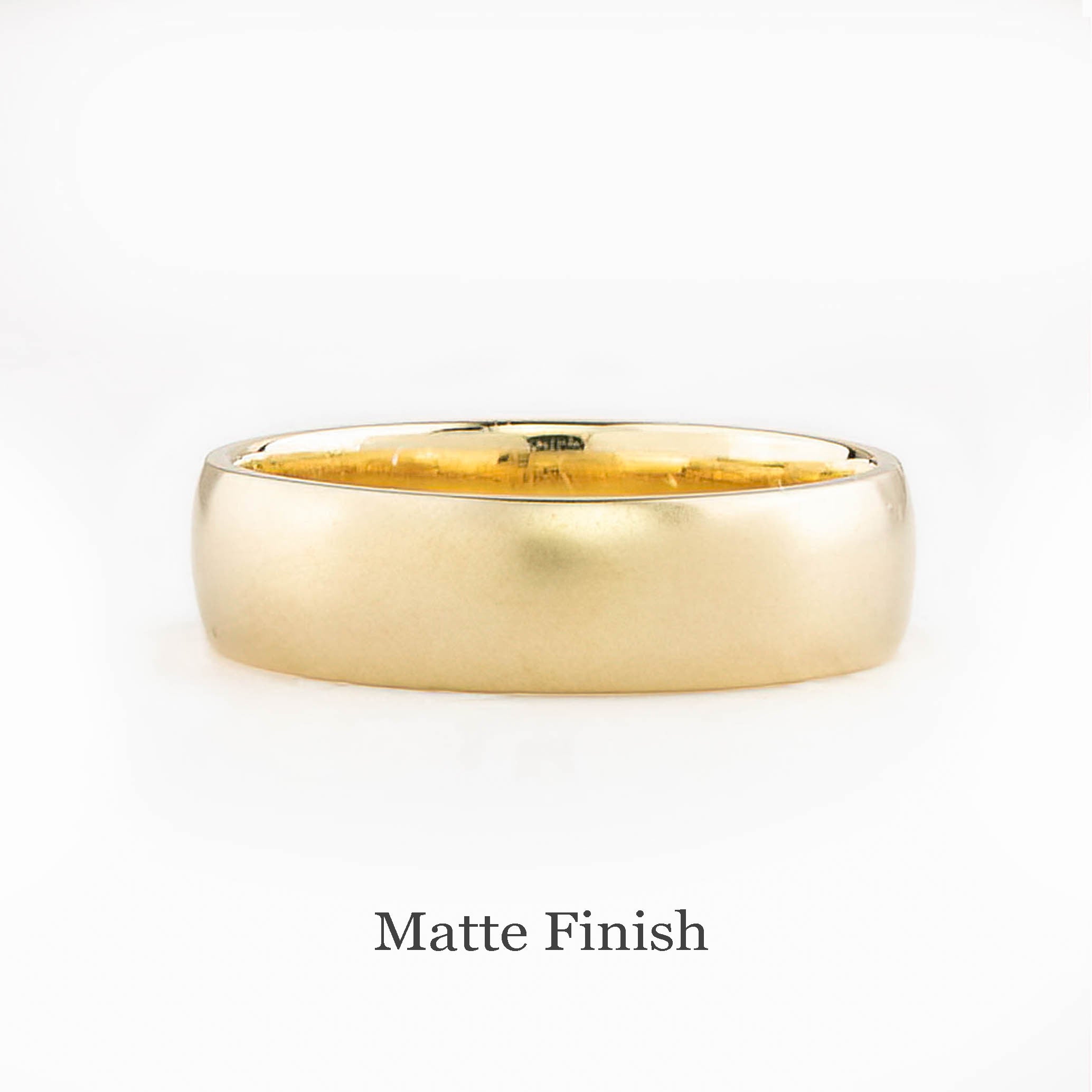 ハーフラウンド ストレート リング Half-Round Straight Band