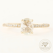 Maria Ring, Oval Rose Cut Diamond