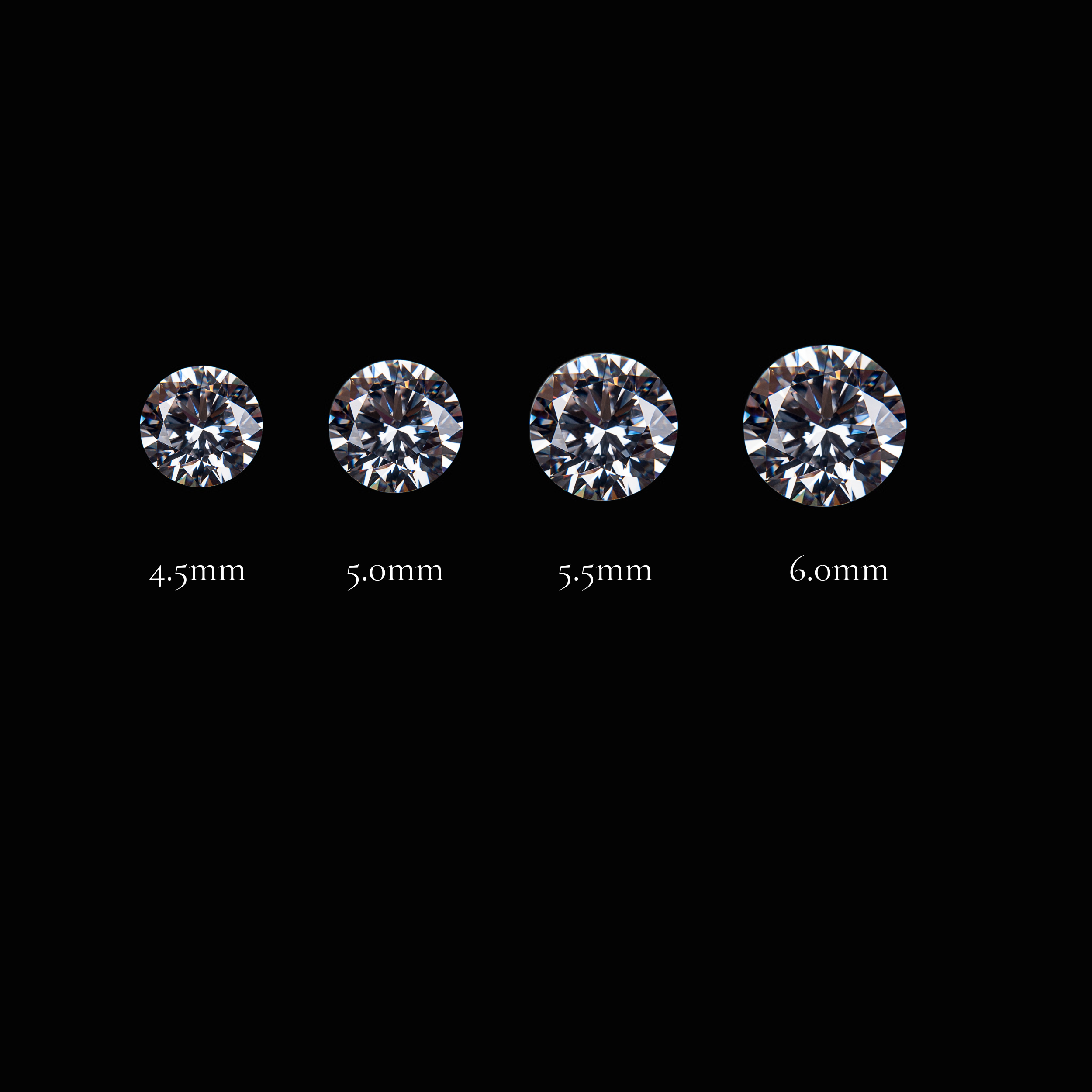 0.30-0.80ct Calibrated Brilliant Cut Diamond