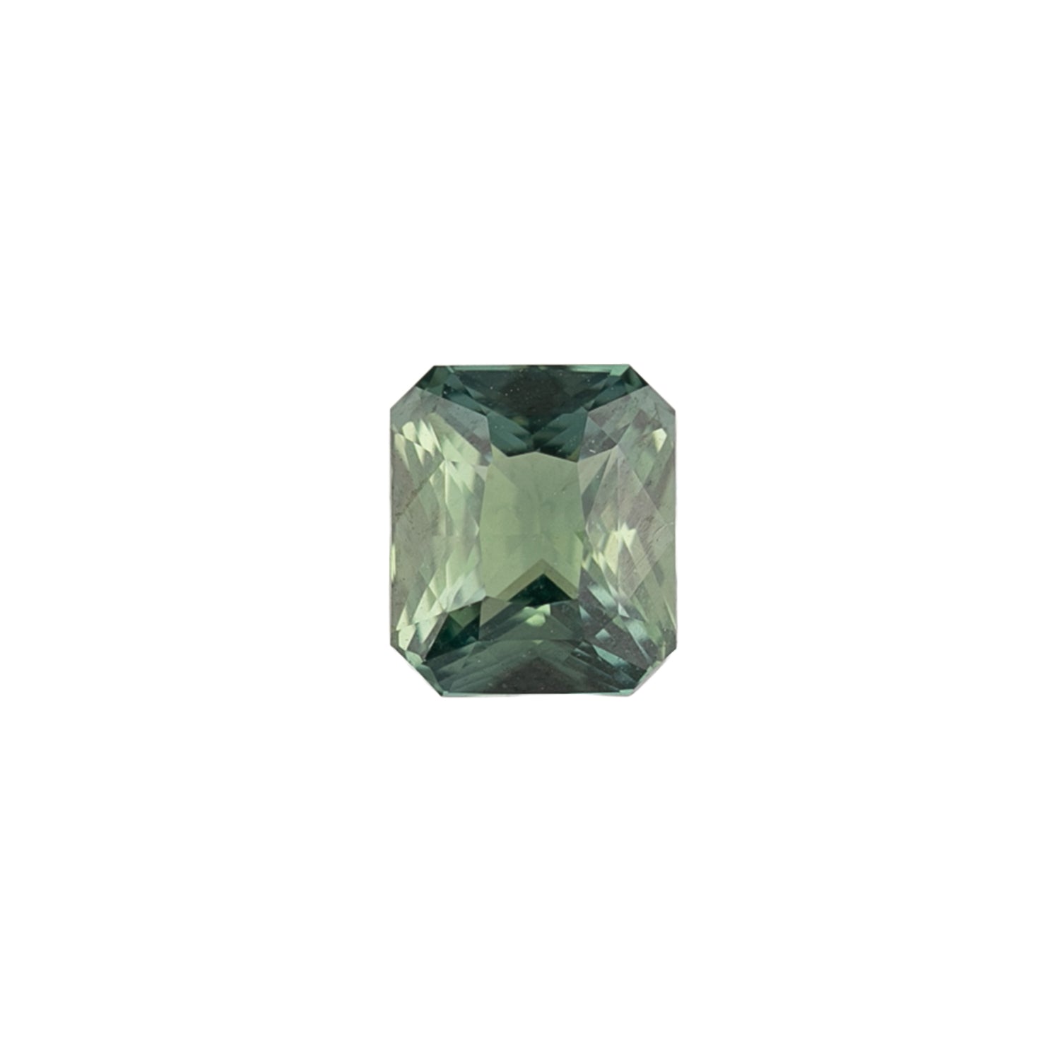 2.03ct Radiant Cut Green Ceylon Sapphire SF476