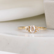 Teresa Ring, Oval Rose Cut Diamond