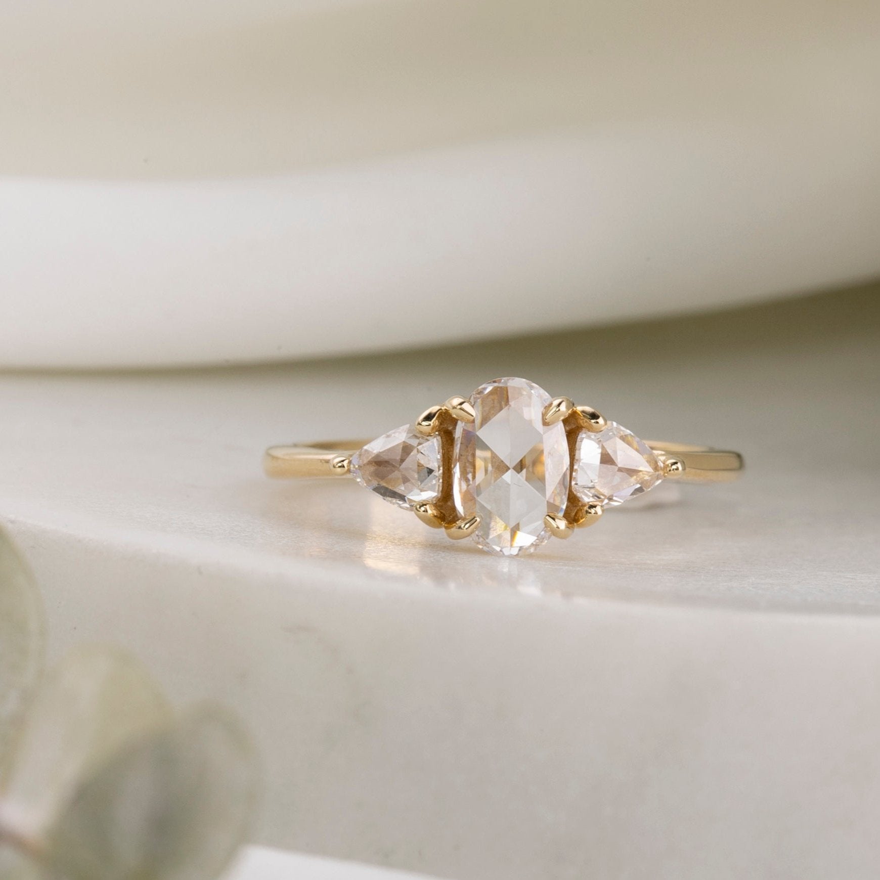 Madison Ring, Oval Rose Cut Diamond