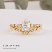 Wisteria Ring 0.70ct Lab Diamond, 14k Yellow Gold (One of a kind)