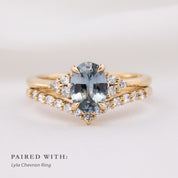 Teresa Ring 1.30ct Aqua Blue Montana Sapphire, 14k Yellow Gold (One of a kind)