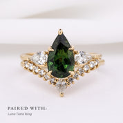 Claire Ring 2.02ct Green Sapphire, 14k Yellow Gold (One of a kind)