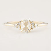 Teresa Ring, 0.45ct Rose Cut Diamond, 14k Yellow Gold (One of a kind)