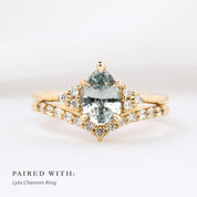 Teresa Ring 1.27ct Light Blue Madagascar Sapphire, 14k Yellow Gold (One of a kind)
