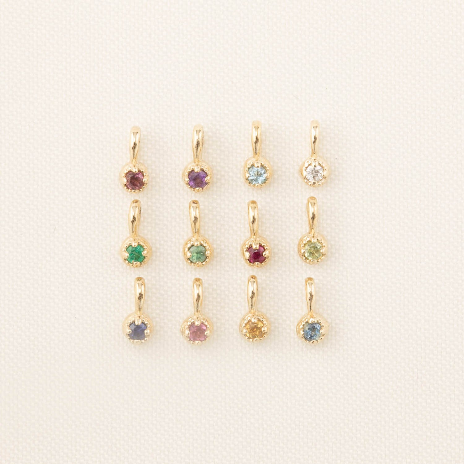 Birthstone 1.5mm Dahlia Charm (Add-ons)