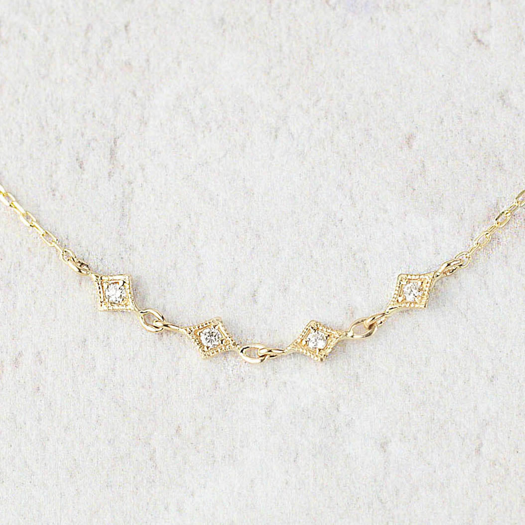 Birthstone Multi Star Diamond Necklace