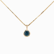 Montana Sapphire Patia Round Necklace