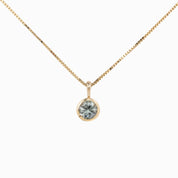 Montana Sapphire Patia Round Necklace