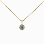 Montana Sapphire Patia Round Necklace