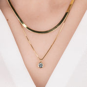 Montana Sapphire Patia Round Necklace