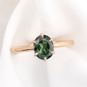 Floryn Ring, 1.38ct Queensland Sapphire, oval shape gemstone