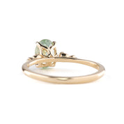 Estel Ring 1.48ct Parti Green Yellow Montana Sapphire, 14k Yellow Gold (One of a kind)