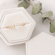 Wisteria Ring 0.70ct Lab Diamond, 14k Yellow Gold (One of a kind)
