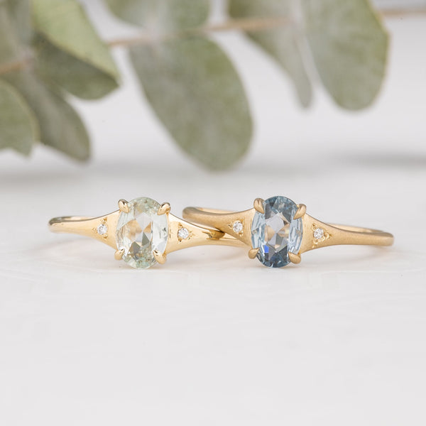 Piper Ring, 0.60ct Madagascar Sapphire, oval shape gemstone