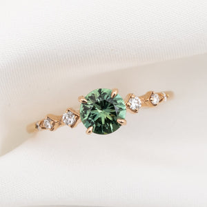 Celeste Ring, 0.85ct Montana Sapphire