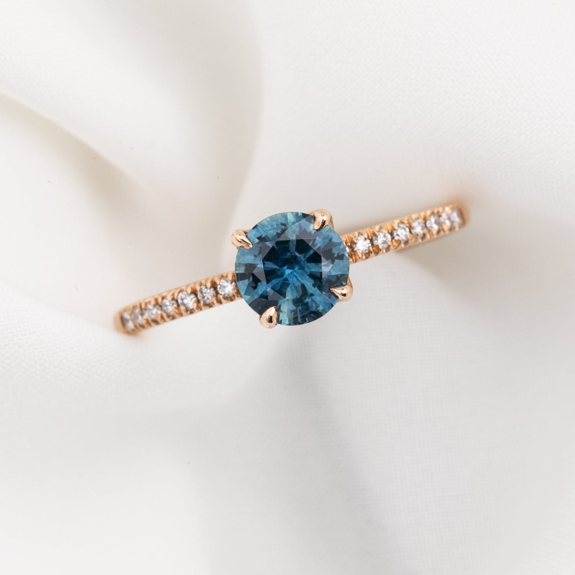 Maria Ring, 0.88ct Montana Sapphire