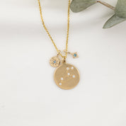 Star Constellation Zodiac Necklace (Charm Option)