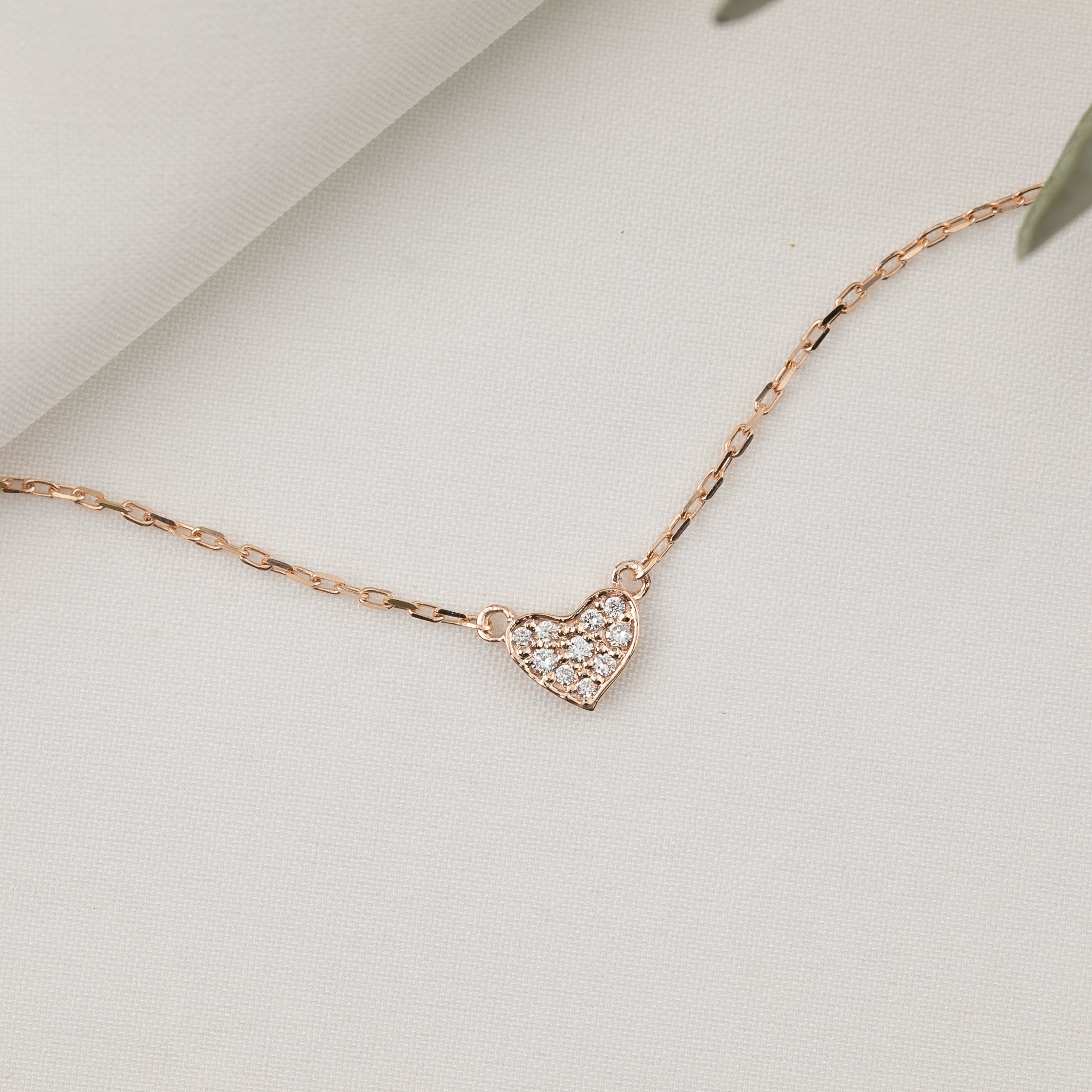 Heart bracelet Pave or Plain Style