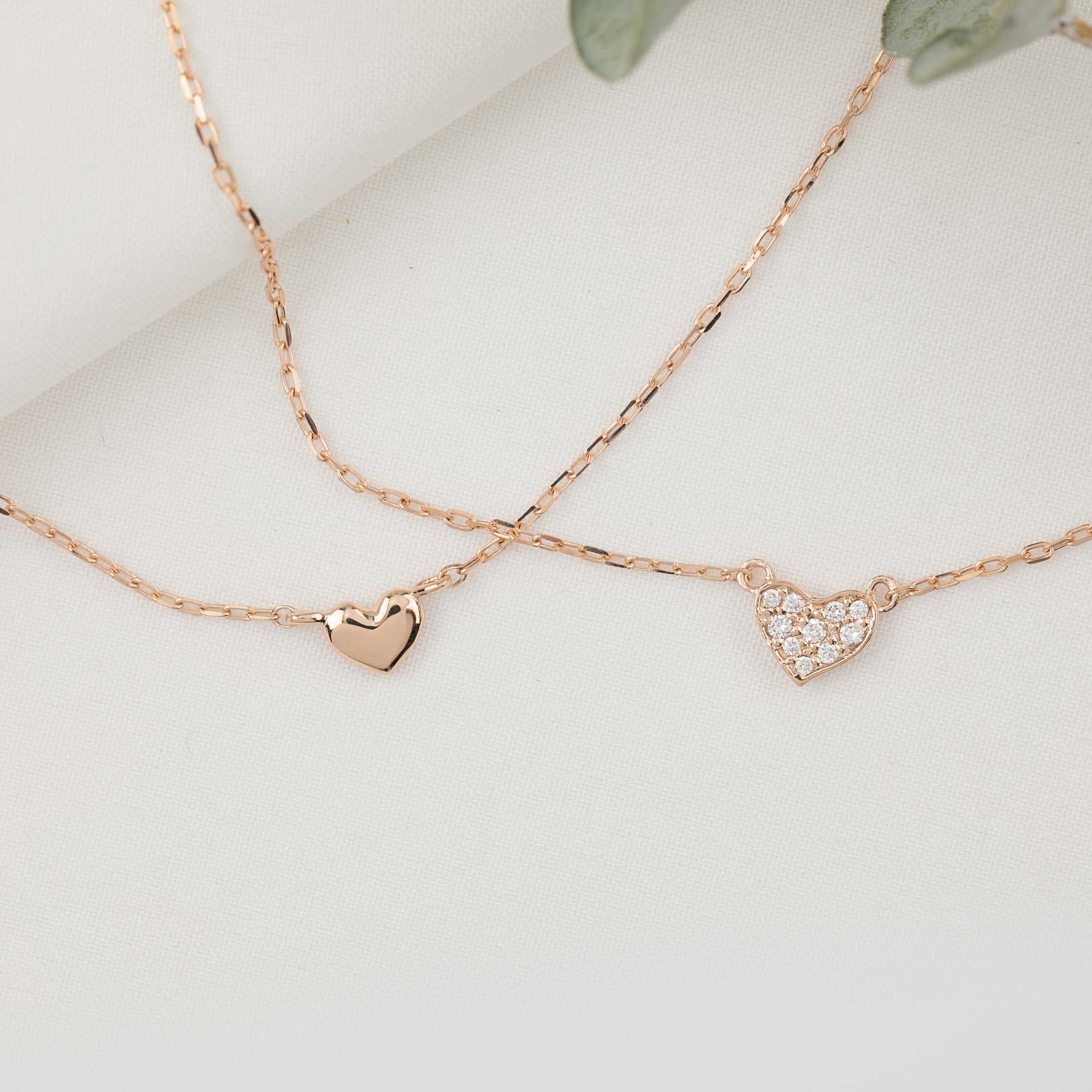 Heart bracelet Pave or Plain Style