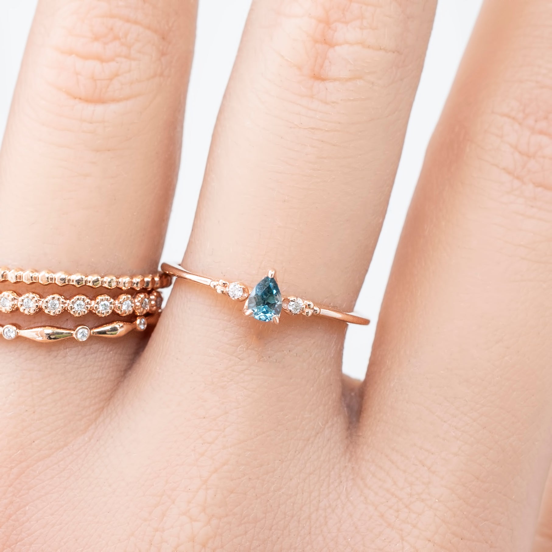 Estel Ring, 0.15ct Montana Sapphire of your choice
