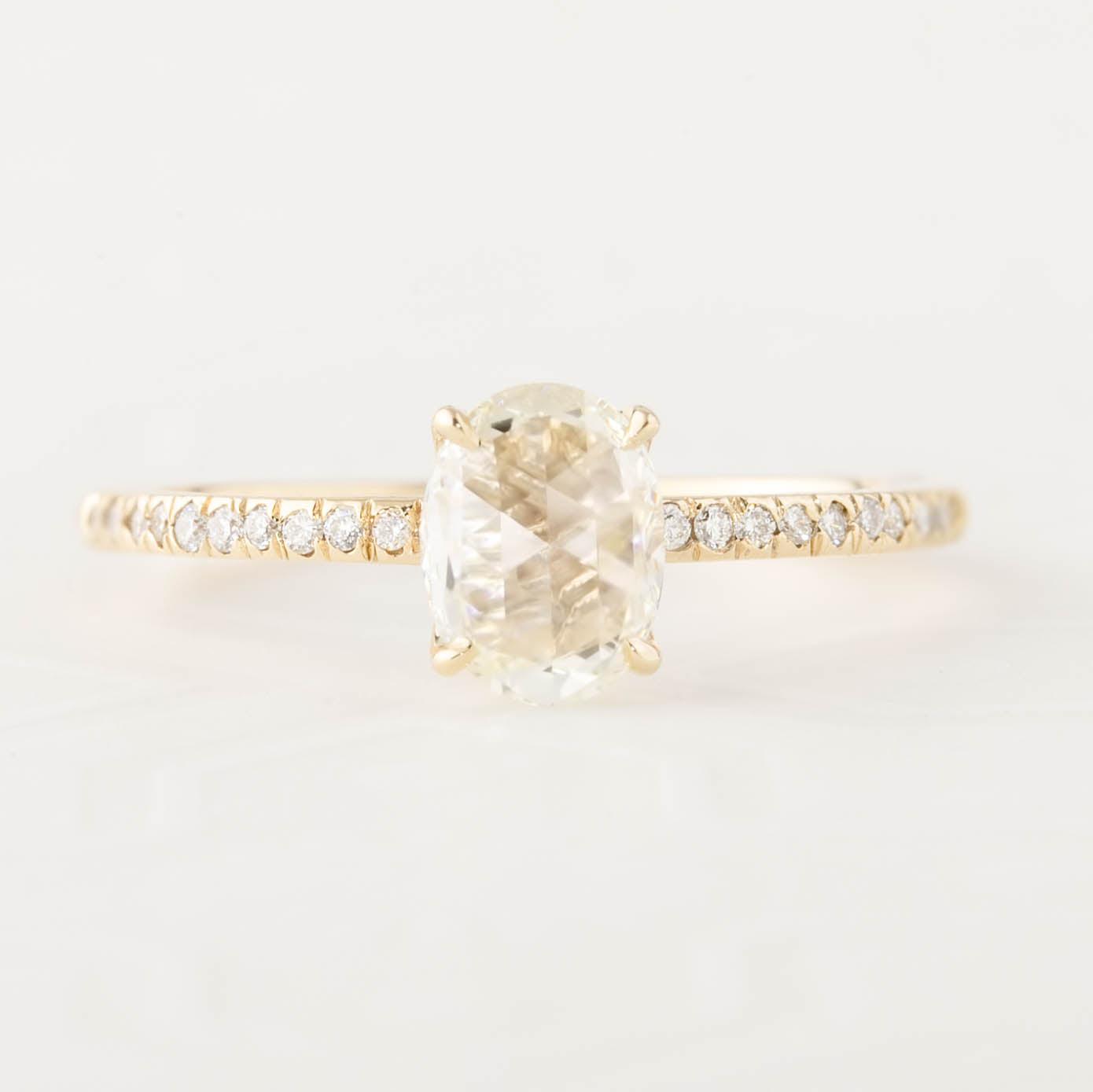 Maria Ring, Oval Rose Cut Diamond