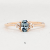 Teresa Ring, 0.60ct Montana Sapphire