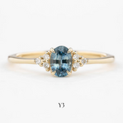Teresa Ring, 0.60ct Montana Sapphire