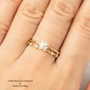 Alice Ring, Round Rose Cut Diamond