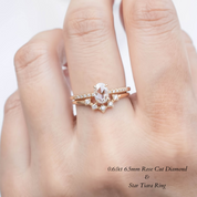 Audrey Ring, Oval Rose Cut Diamond