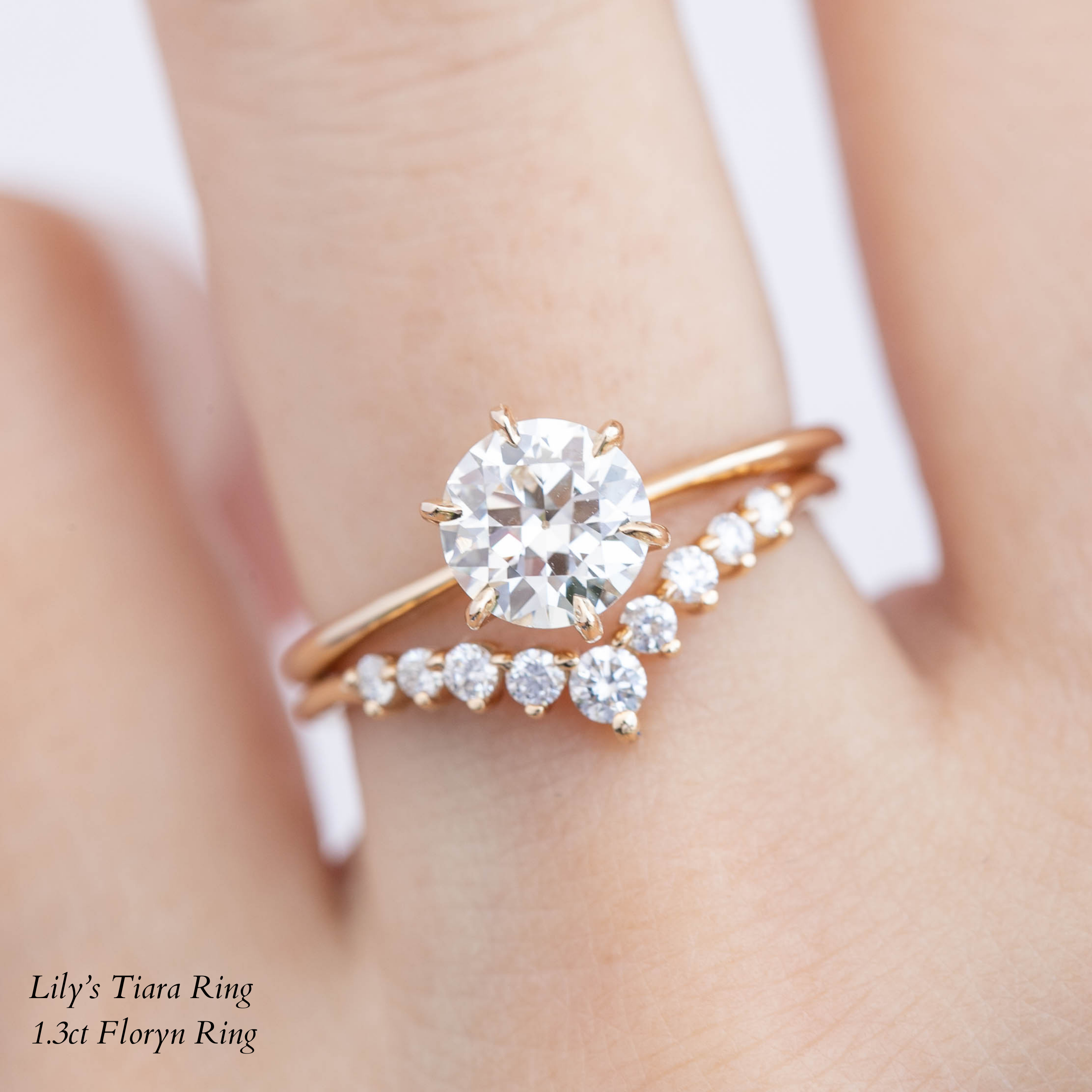 Floryn Ring, Round Brilliant Cut Diamond