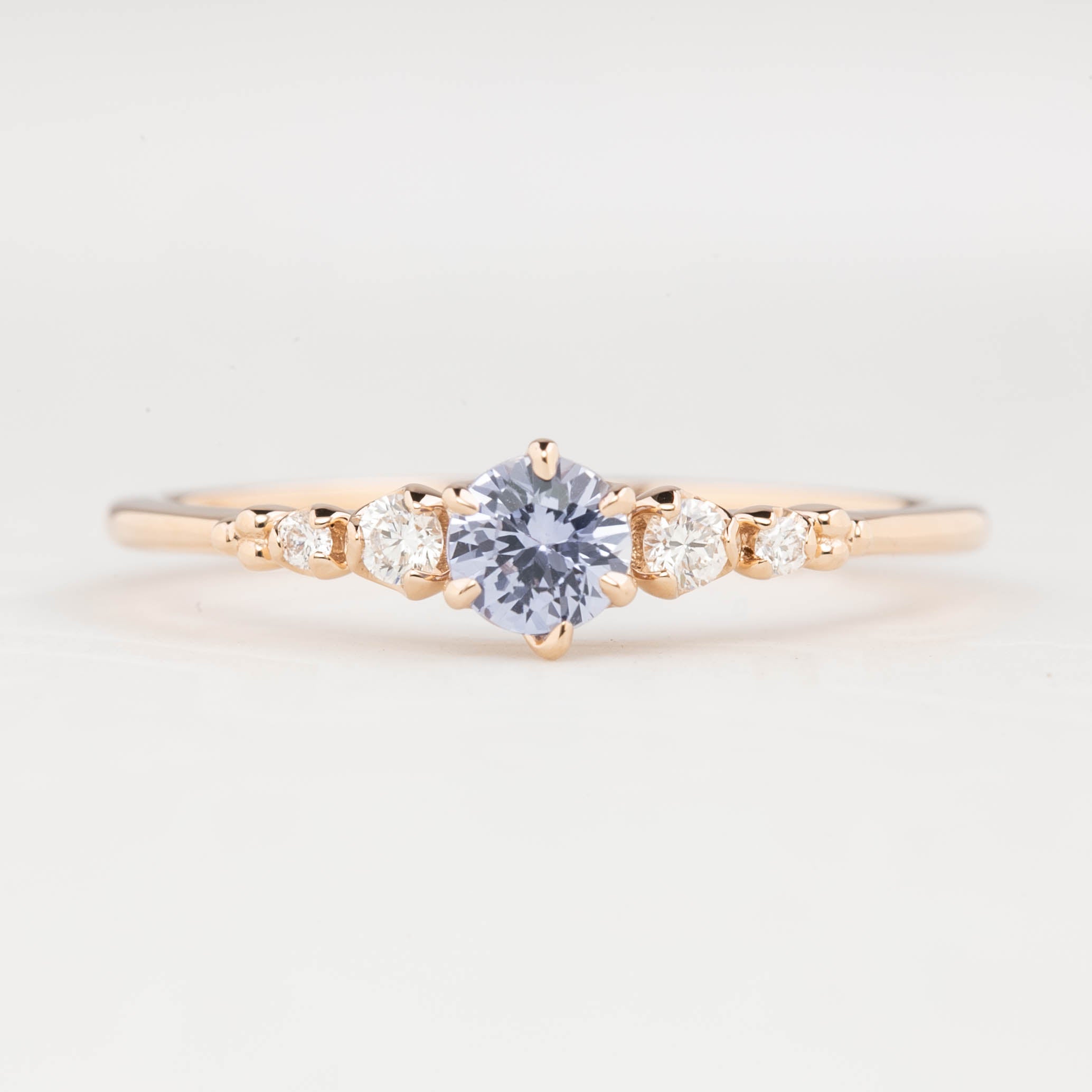 【即日配送】エステルフルールリング ・0.30ct・非加熱マダガスカル産ピンクサファイア・K14YG