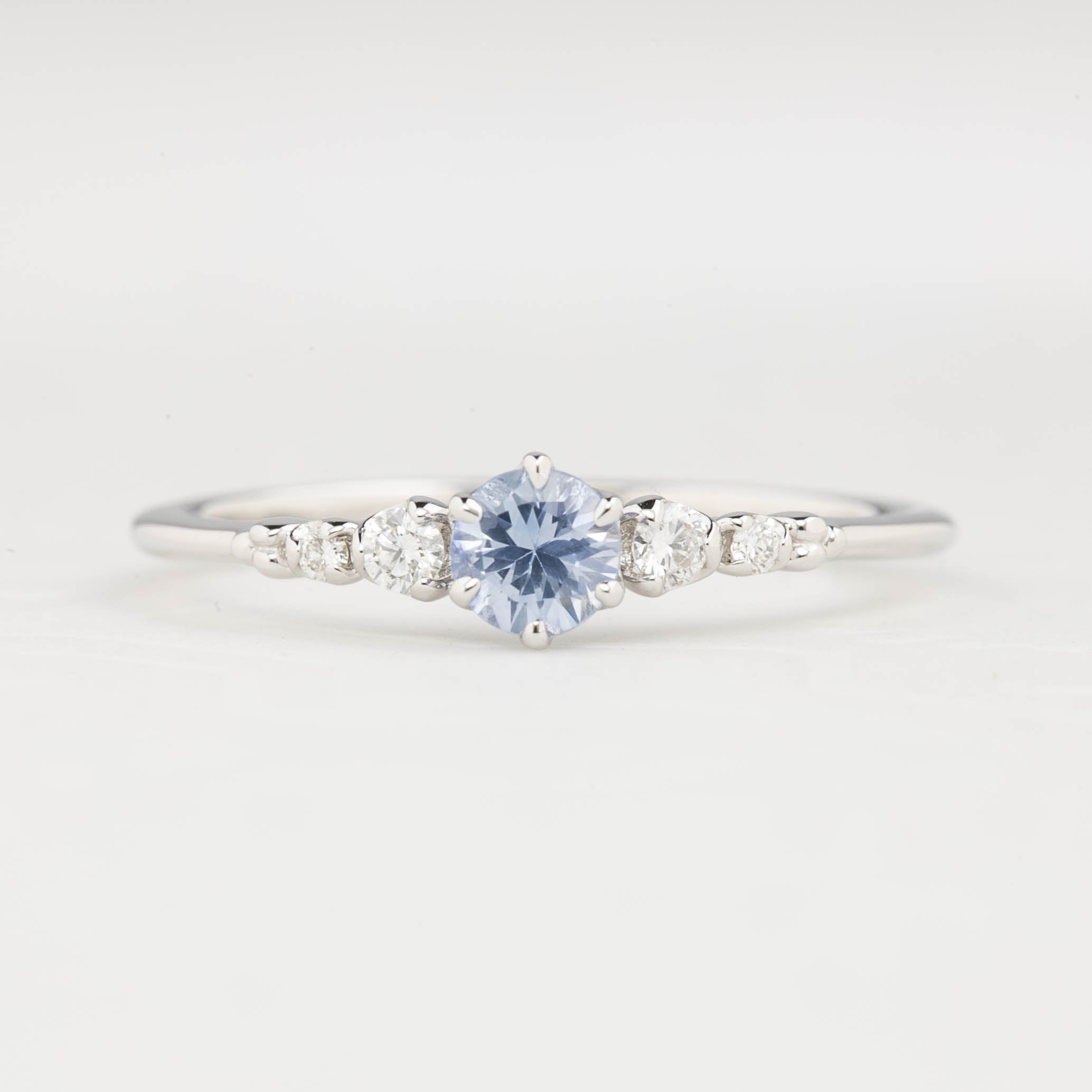 【即日配送】エステルフルールリング ・0.30ct・非加熱マダガスカル産ピンクサファイア・K14YG
