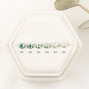 ダリアブレスレット 非加熱マダガスカル産　ブルーグリーンサファイア